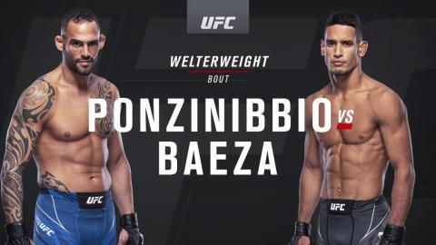 UFCFN 189 - Santiago Ponzinibbio vs Miguel Baeza - Jun 5, 2021