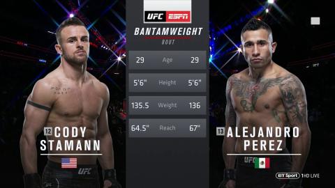 UFC 235 - Cody Stamann vs Alejandro Perez - Mar 2, 2019