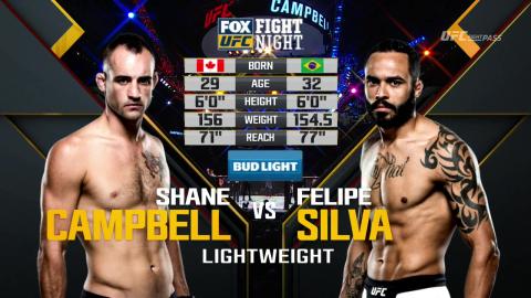 UFC on Fox 21 - Shane Campbell vs Felipe Silva - Aug 27, 2016