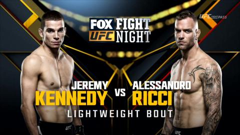 UFC on Fox 21 - Jeremy Kennedy vs Alessandro Ricci - Aug 27, 2016