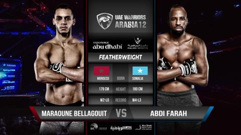 UAE Warriors 43 - Maraoune Bellagouit vs Abdi Farah - August 24, 2023