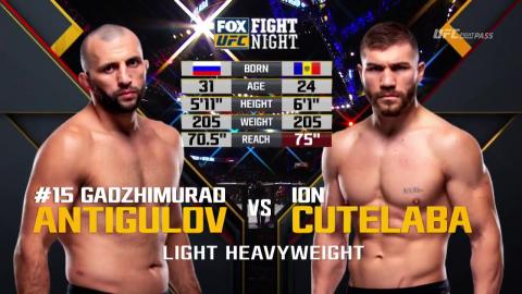 UFC on Fox 30 - Gadzhimurad Antigulov vs Ion Cutelaba - Jul 27, 2018