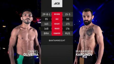 ACA 146 - Makharbek Karginov vs Daniel Oliveira - Oct 04, 2022