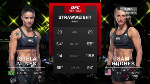 UFC on ESPN 34 - Istela Nunes vs Sam Hughes - Apr 16, 2022