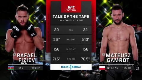 UFC Fight Night 228 - Rafael Fiziev vs Mateusz Gamrot - September 23, 2023