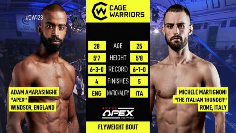 Adam Amarasinghe vs. Michele Martignoni - Oct 01, 2021