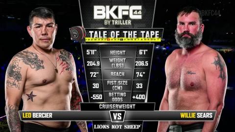 BKFC 44 - Leo Bercier vs. Willie Sears - Jun 09, 2023