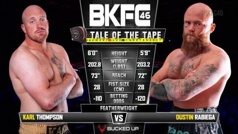 BKFC 46 - Karl Thompson vs Dustin Rabiega - June 30, 2023