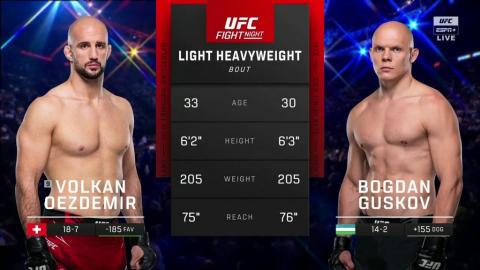 UFC Fight Night 226 - Volkan Oezdemir vs Bogdan Guskov - September 01, 2023