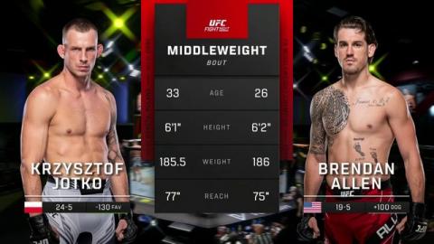 UFC Fight Night 211 - Krzysztof Jotko vs Brendan Allen - Oct 01, 2022