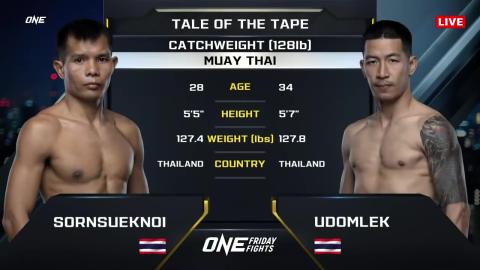 One Friday Fights 31 - Sornsuknoi vs Udomlek Nupranburi - August 31, 2023