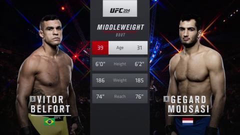 UFC 204 - Vitor Belfort vs Gegard Mousasi - Oct 10, 2016