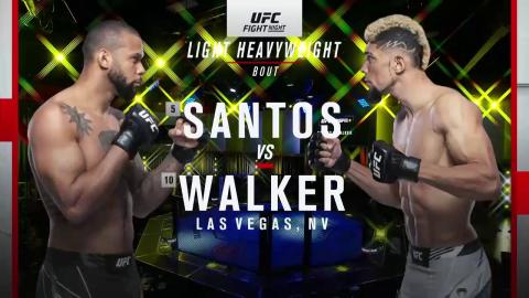 UFCFN 193 - Thiago Santos vs Johnny Walker - Oct 2, 2021