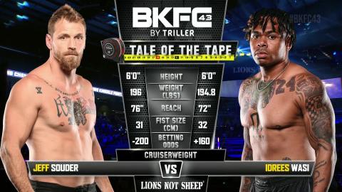 BKFC 43 - Jeff Souder vs Idrees Wasi - May 18, 2023