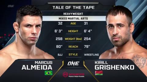 ONE Prime 1 - Marcus Almeida vs Kirill Grishenko - Aug 27, 2022