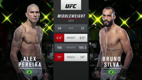 UFC Fight Night 203 - Alex Pereira vs Bruno Silva - March 12, 2022