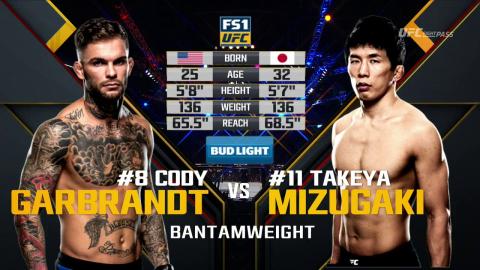 UFC 202 - Takeya Mizugaki vs Cody Garbrandt - Aug 20, 2016