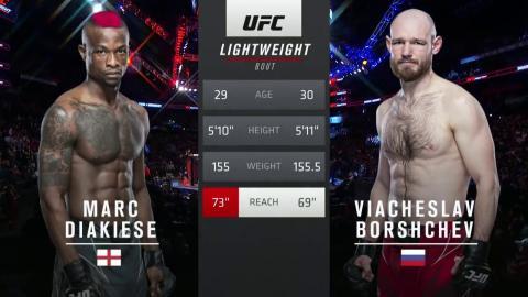 UFC Fight Night 205 - Marc Diakiese vs Viacheslav Borshchev - March 27, 2022