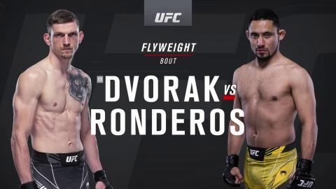 UFCFN 188 - David Dvorak vs Juancamilo Ronderos - May 22, 2021