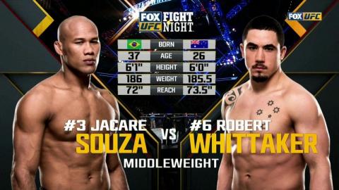 UFC on FOX 24 - Robert Whittaker vs Ronaldo Souza - Apr 15, 2017