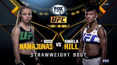 UFC 192 - Rose Namajunas vs Angela Hill - Oct 3, 2015