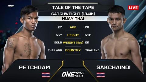 One Friday Fights 26 - P. Petchkiatpetch vs Sakchainoi Muden - July 20, 2023