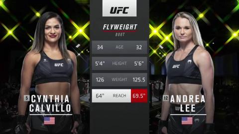 UFC Fight Night 197 - Cynthia Calvillo vs. Andrea Lee - Nov 13, 2021