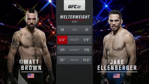 UFC 201 - Matt Brown vs Jake Ellenberger - Jul 30, 2016