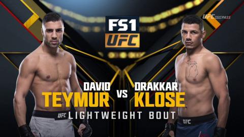 UFC 218 - David Teymur vs Drakkar Klose - Dec 3, 2017