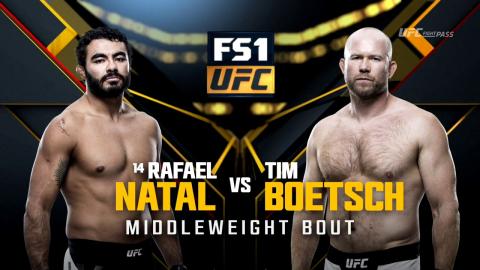 UFC 205 - Tim Boetsch vs Rafael Natal - Nov 12, 2016