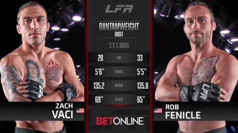 LFA 142 - Zach Vaci vs Rob Fenicle - Sep 16, 2022