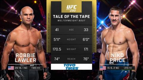 UFC 290 - Robbie Lawler vs Niko Price - July 08, 2023