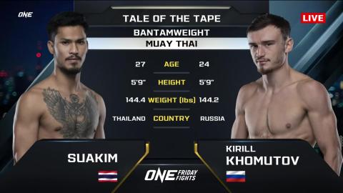 One Friday Fights 26 - Kirill Khomutov vs S. PK Saenchaimuaythaigym - July 20, 2023