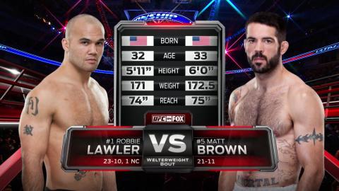 UFC on FOX 12 - Robbie Lawler vs Matt Brown - Jul 25, 2014