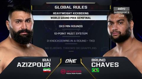 ONE 161 - Iraj Azizpour vs Bruno Chaves - Sep 29, 2022