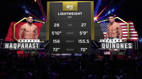 UFC 293 - Nasrat Haqparast vs Landon Quinones - September 10, 2023
