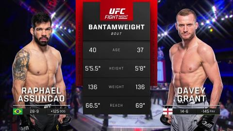 UFC Fight Night 221 - Raphael Assuncao vs Davey Grant - Mar 11, 2023