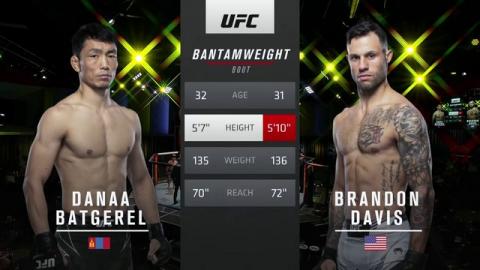 UFCFN 195 - Batgerel Danaa vs Brandon Davis - Oct 16, 2021