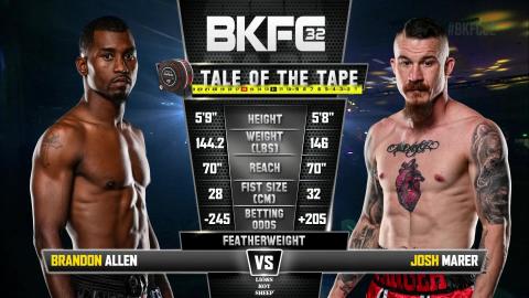 BKFC 32 - Brandon Allen vs Joshua Marer - Nov 05, 2022