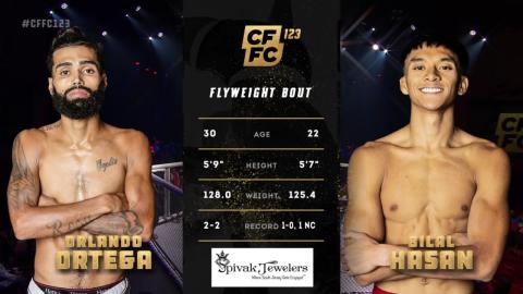 CFFC 123 - Bilal Hasan vs Orlando Ortega - August 31, 2023