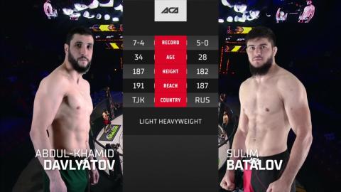 ACA 161 - Sulim Batalov vs Abdul-Khamid Davlatov - August 10, 2023