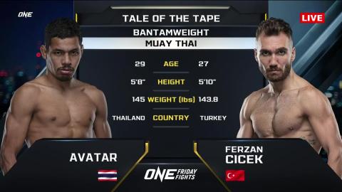 One Friday Fights 25 - Avatar PK.Saenchai vs Ferzan Çiçek - July 13, 2023