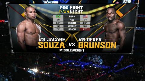 UFC on Fox 27 - Derek Brunson vs Jacare Souza - Jan 27, 2018