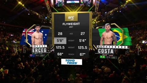 UFC 295 - Steve Erceg vs Alessandro Costa - November 11, 2023