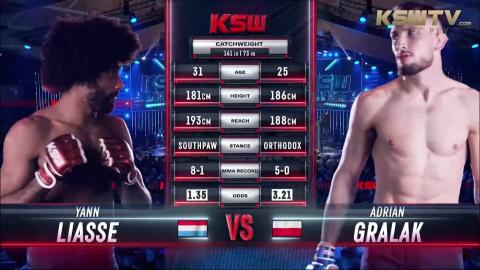 KSW 75 - Yann Liasse vs Adrian Gralak - Oct 14, 2022