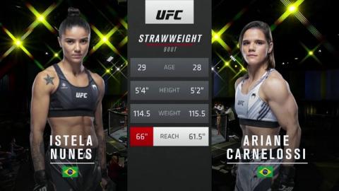 UFCFN 195 - Istela Nunes vs Ariane Carnelossi - Oct 16, 2021