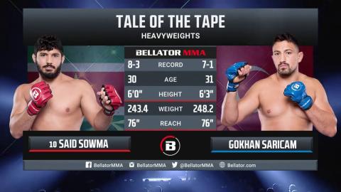 Bellator 284: Gokhan Saricam vs Said Sowma - Aug 12, 2022