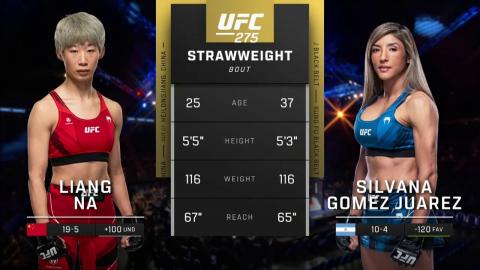 UFC 275: Liang Na vs Silvana Gomez Juarez - Jun 12, 2022