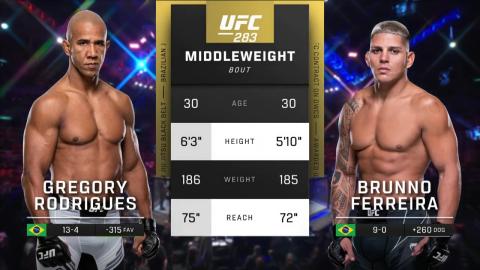 UFC 283 - Gregory Rodrigues vs Brunno Ferreira - Jan 21, 2023