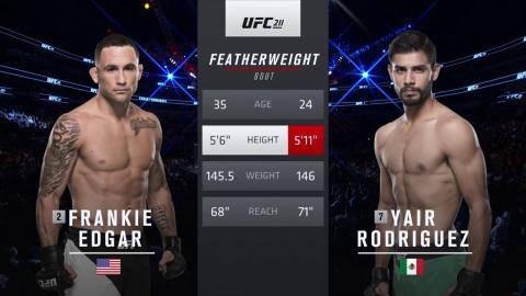 UFC 211 - Frankie Edgar vs Yair Rodriguez - May 13, 2017